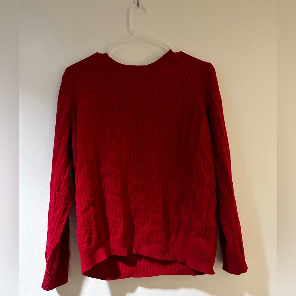 Red sweater